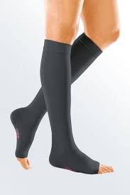 Mediven Forte Class 2 (23-32mmHg) Below Knee Stockings (Open Toe) Black