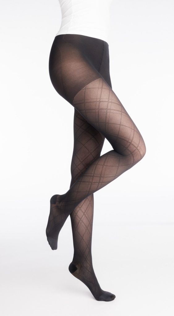 Sigvaris Style Patterns - Chequered Black