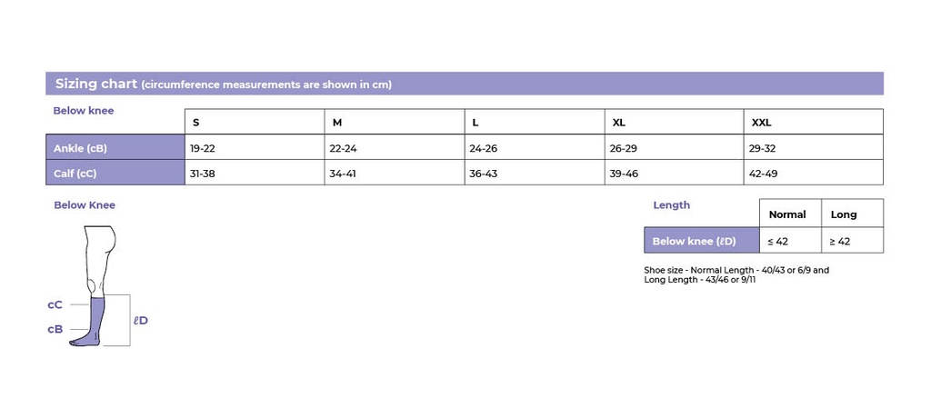 Sigvaris Style Colours 15-20mmHg Below Knee