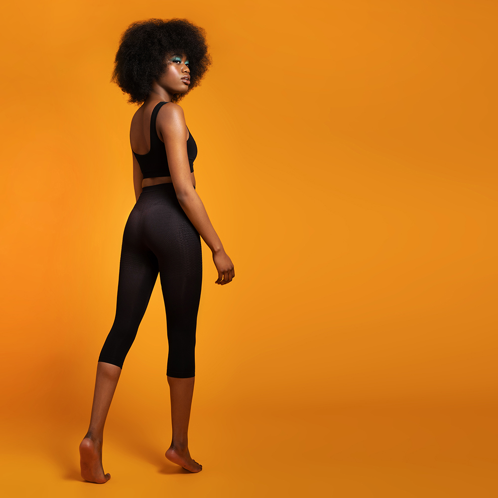 EvenLina Capri Micro Massage Compression Leggings