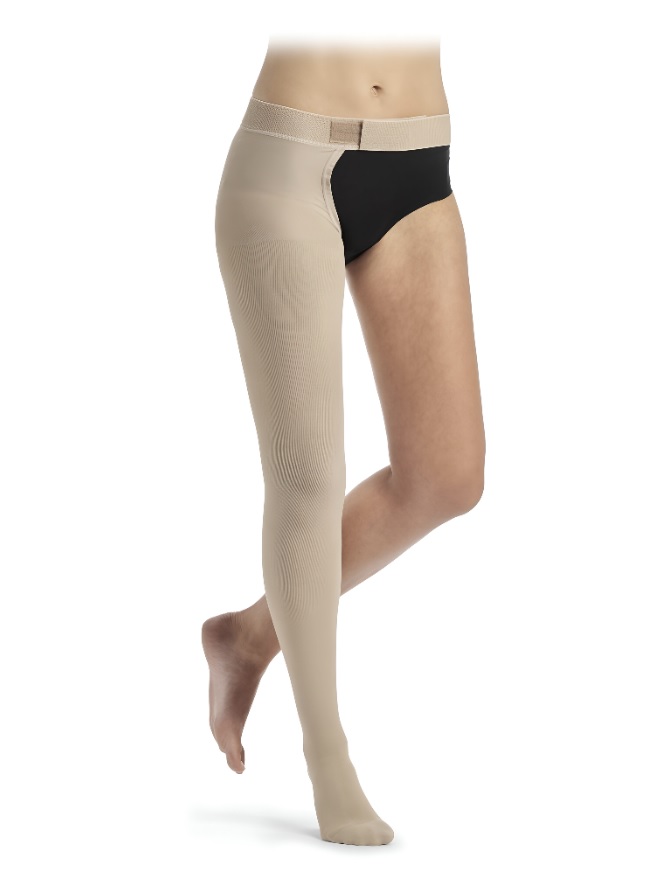 Sigvaris Essential Comfortable Thigh High With Waist Attachment