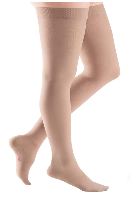 Mediven Plus Thigh Length Stockings with Silicone Top Band (Class 1 & 2) (Closed Toe) (Petite)