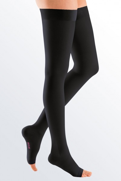 Mediven Plus Thigh Length Stockings with Silicone Top Band (Class 1 & 2) (Open Toe)