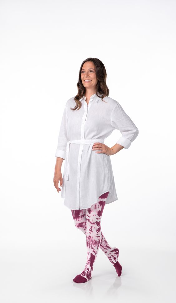 Juzo Inspiration Below Knee Stockings with Silicone Border (Batik Colours)