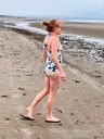 Vanilla Blush Citrus Sparkle Ostomy Swimsuit