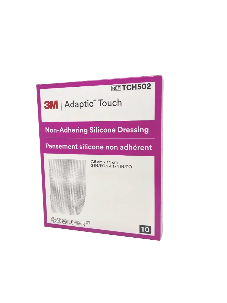 3M Adaptic Touch Non-Adhering Silicone Dressing (7.6cm x 11cm) (Singles)