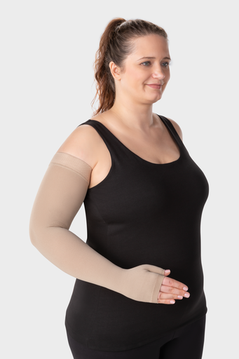 Juzo Classic Seamless Combined Armsleeve With Grip Top and Gauntlet