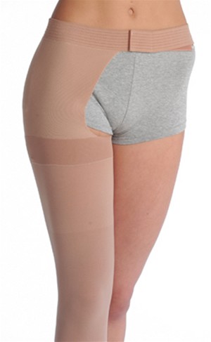 Juzo Dynamic Cotton Thigh High with Waist Attachment