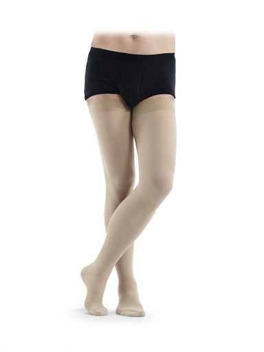 Sigvaris Essential Thermoregulating Thigh High Stockings with Knobbed Grip Top