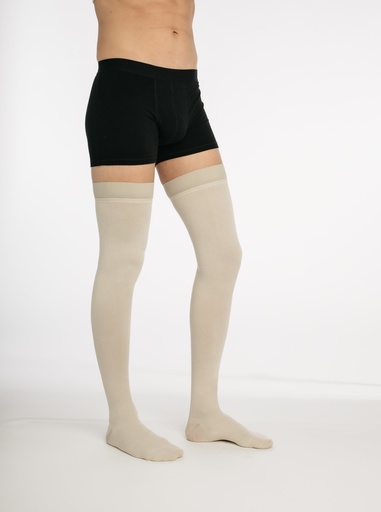 Sigvaris Essential Coton 15-20mmHg Thigh High Stockings with Grip Top