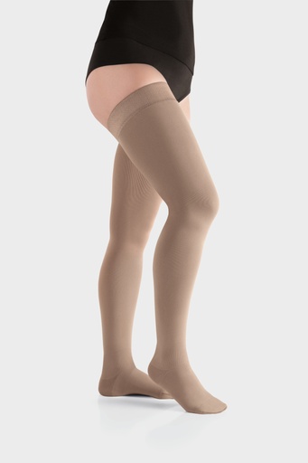Juzo Move Thigh High Stockings with Pattern Silicone Border