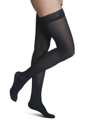 Sigvaris Style Opaque 15-20mmhg Thigh High With Grip Top