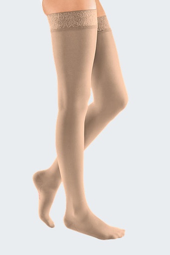 Mediven Plus Thigh Length Stockings with Silicone Top Band (Class 1 & 2) (Closed Toe) (Extra Wide)