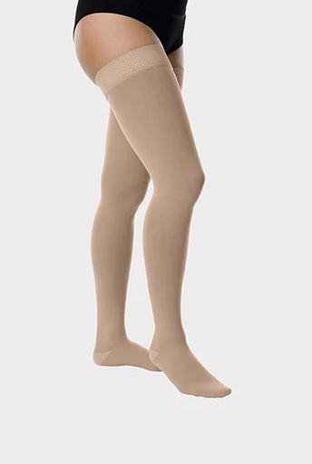 Juzo Basic Thigh High Stockings with Silicone Border (Wide)