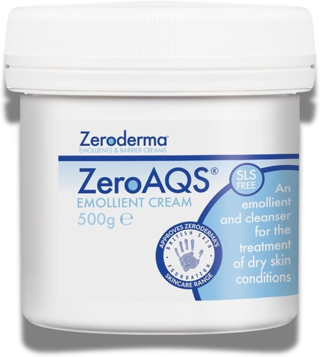 [362-6447] Zeroderma ZeroAQS Emollient Cream (500g)