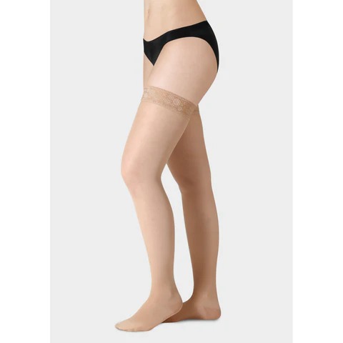 Juzo Fascination Thigh High Stockings with Balance Silicone Border